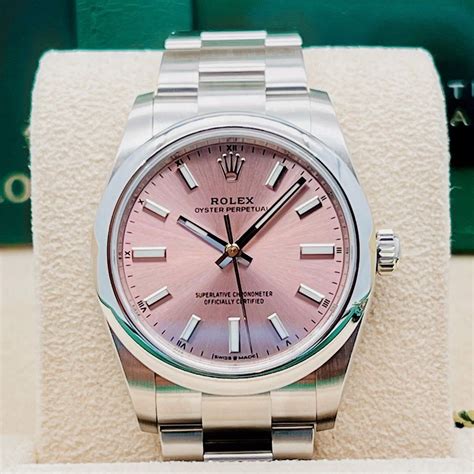 rolex oyster perpetual pink 34|rolex oyster perpetual 34 price.